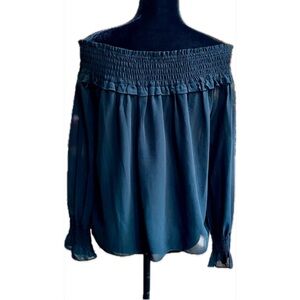 NWT NSR Black Off-Shoulder Women's Blouse